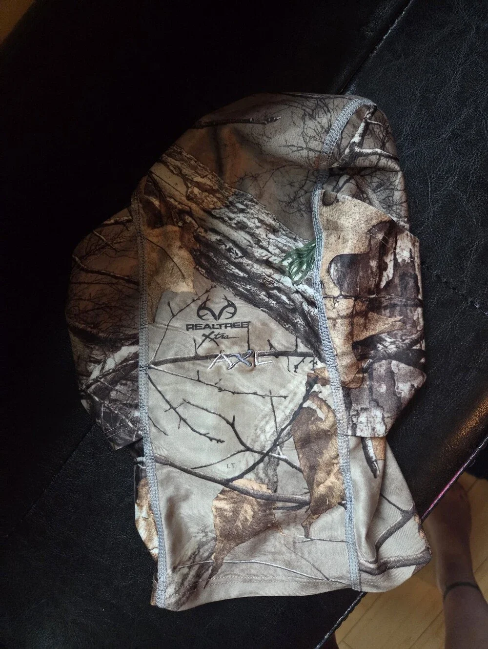 Realtree Camouflage Men's Face Mask in Brown and Green
